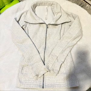 Lululemon white full zip jacket